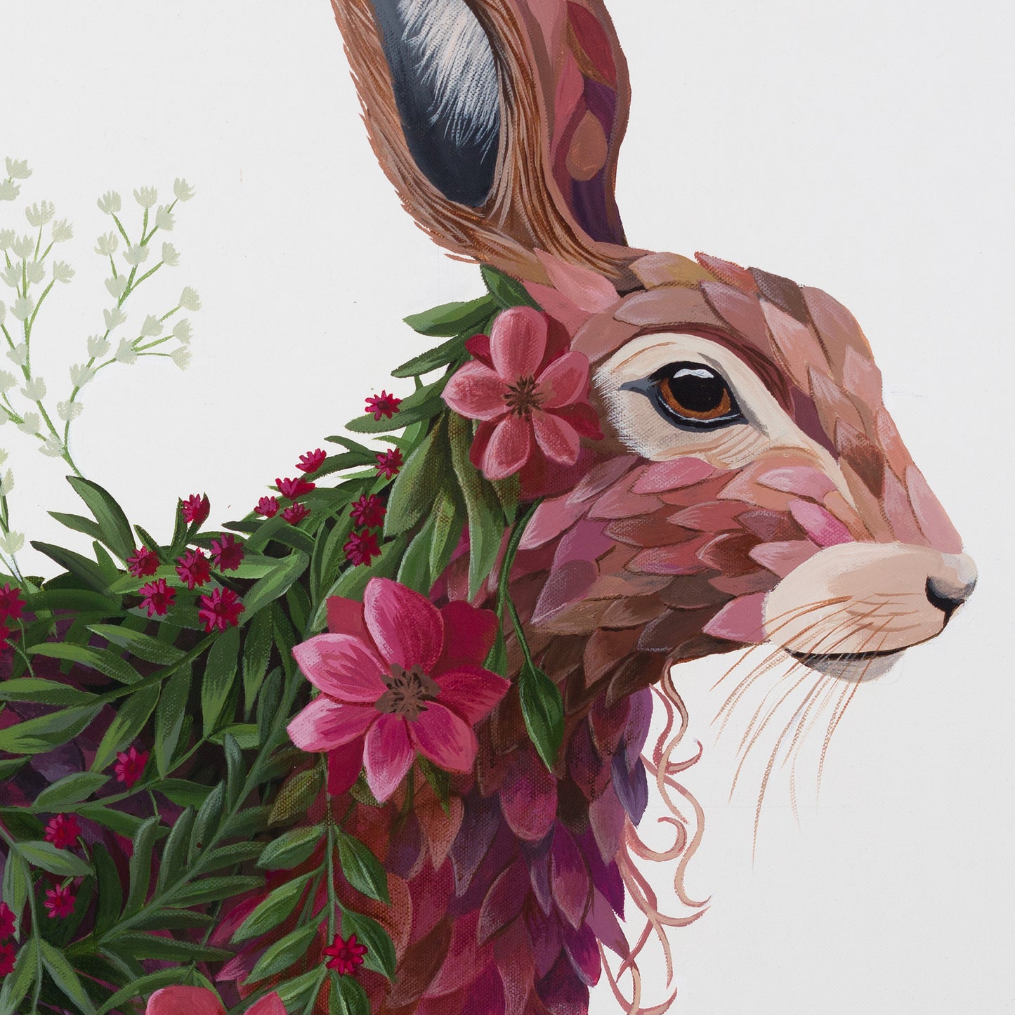 Hare Rosa – Original Acrylic Painting