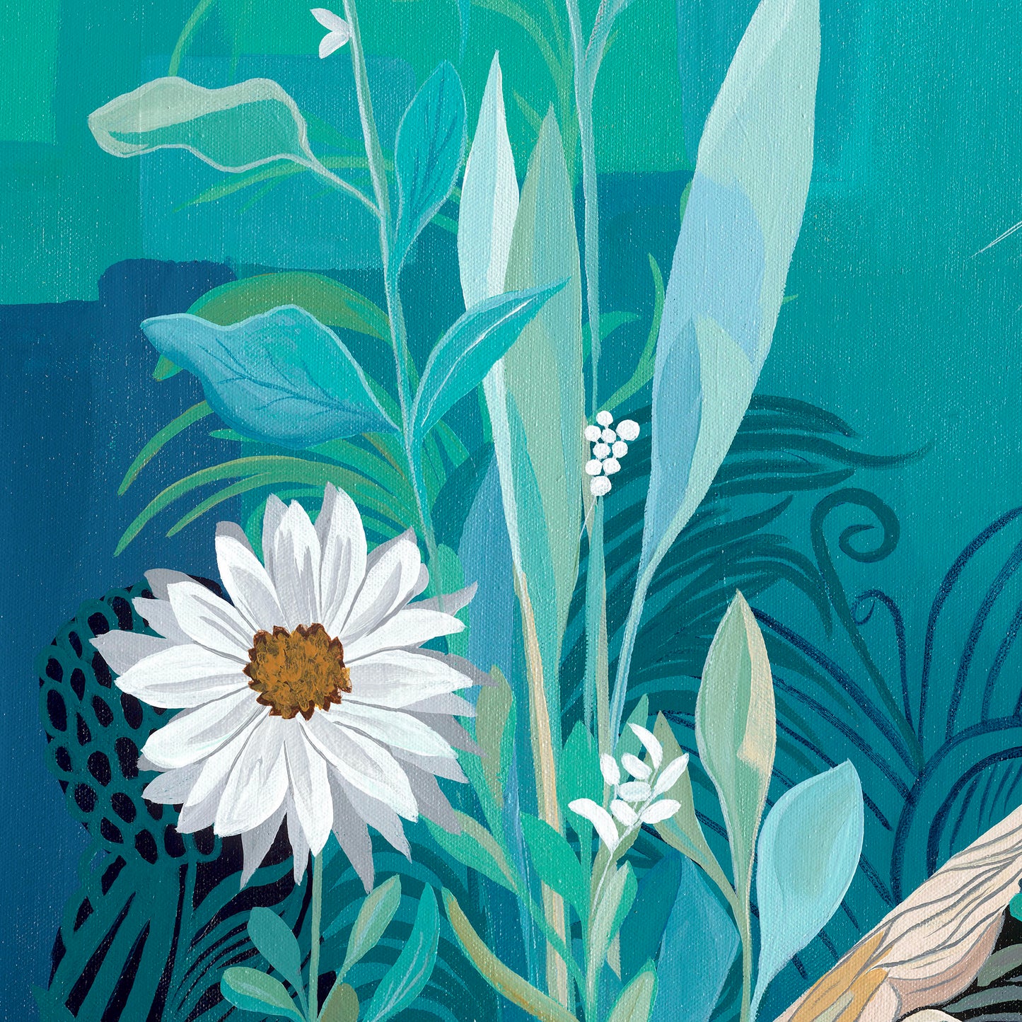 Bunny Blues – Original Acrylic Painting