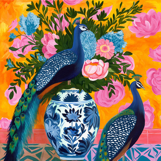 Double Bloom Peacocks