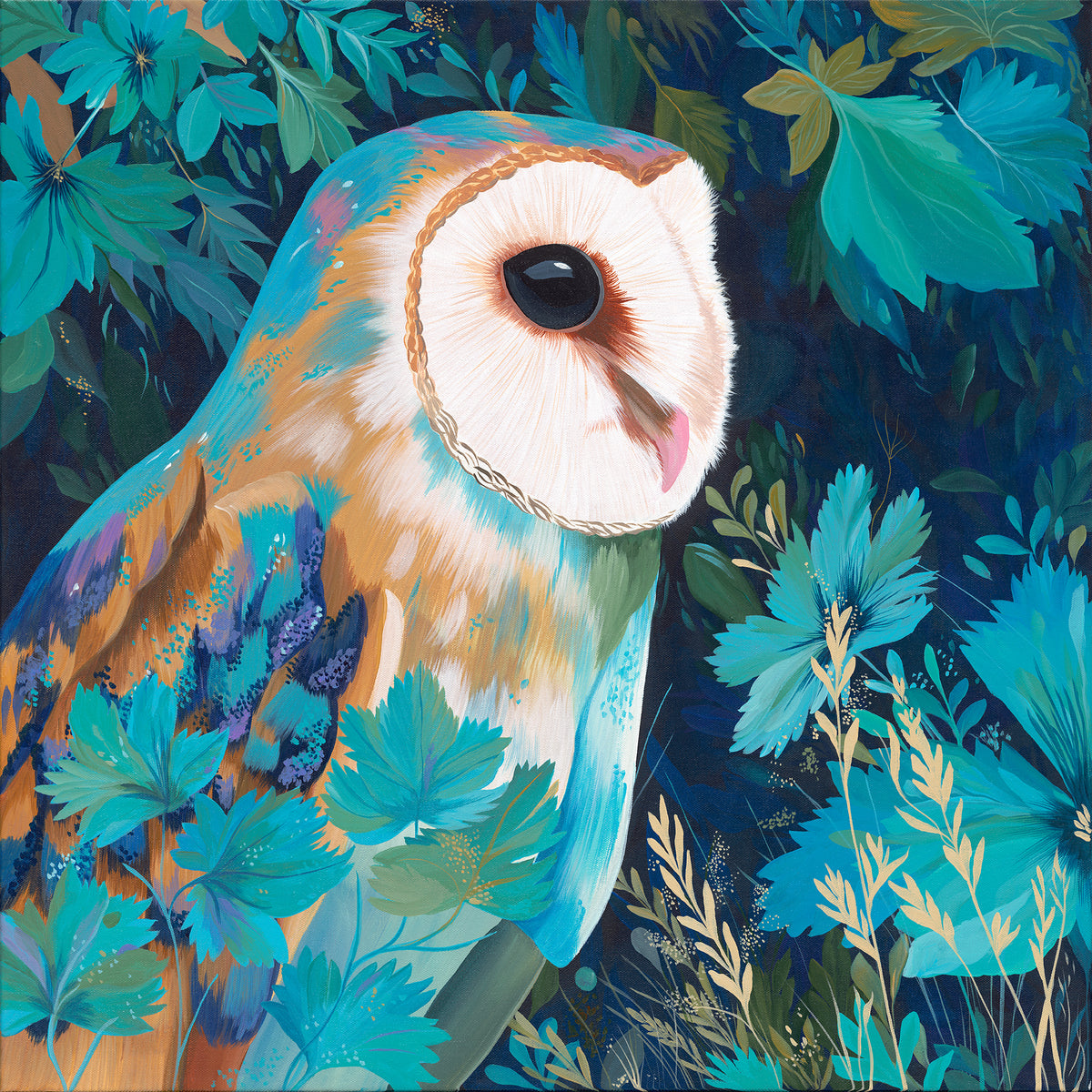 Listening Garden Owl - Limited Edition Fine Art Print