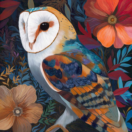 Midnight Orchard Owl - Limited Edition Fine Art Print
