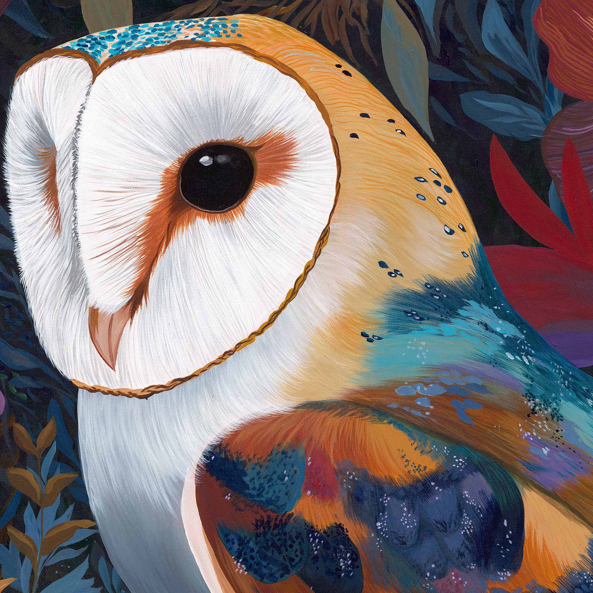 Midnight Orchard Owl - Limited Edition Fine Art Print
