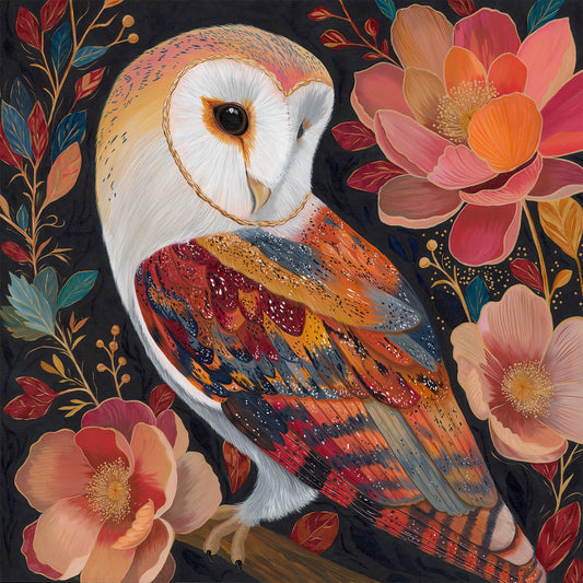 Quiet Orchard Owl - Limited Edition Fine Art Print