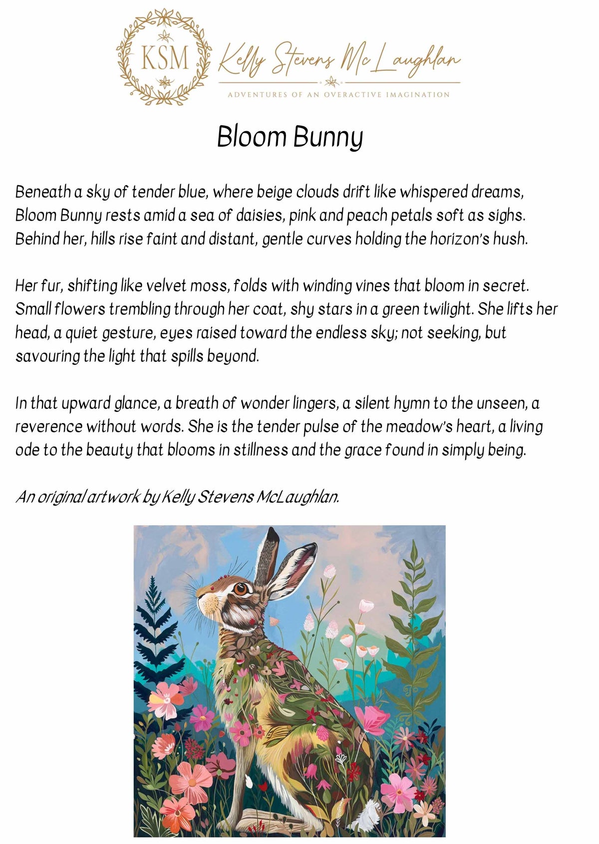 Bloom Bunny - Limited Edition Fine Art Print